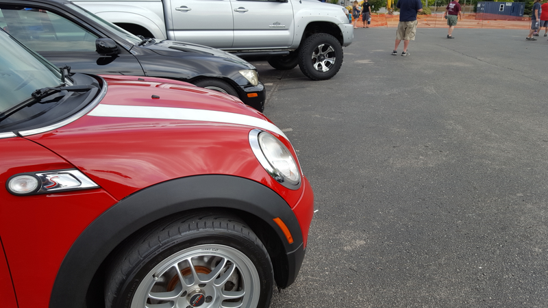 Mini, Manual IS300, and manual Taco. Sadly, rust hit the Taco hard